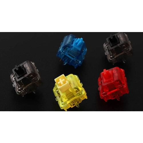 Gateron Ink v2 Switches transparent smoky housing blue yellow red black silent black Mechanical keyboard switch 5pin