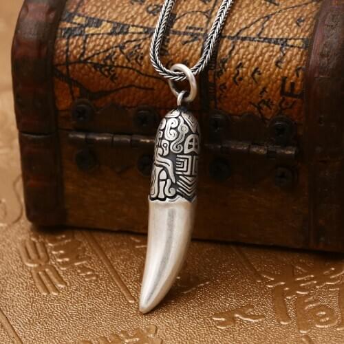 925 Sterling Silver Ancient Pendants for Necklace Women Vintage Unisex Jewelry for Men And Women Jewelry Friends Gifts