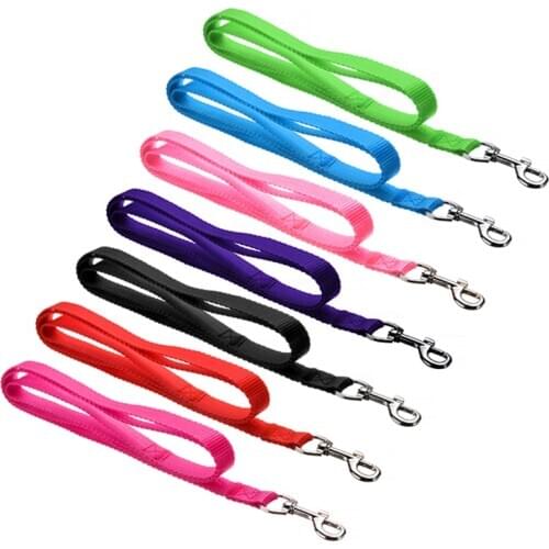 120cm Dog Leash Nylon Dog Pet Lead Leash With Belt Buckle For Small Medium Dogs Travel Clip Pet Supplies