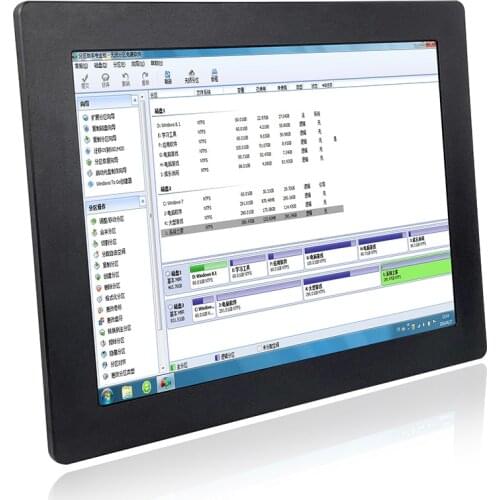 12" industrial embedded computer resistive touch J1900 CPU 4G RAM 64G SSD TPM2.0 DC9~36V input