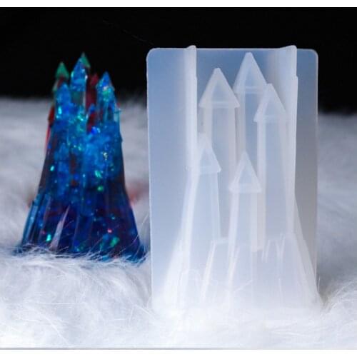 Transparent Silicone Mould Dried Flower Resin Decorative Craft DIY Fantasy castle Mold epoxy resin molds for jewelry