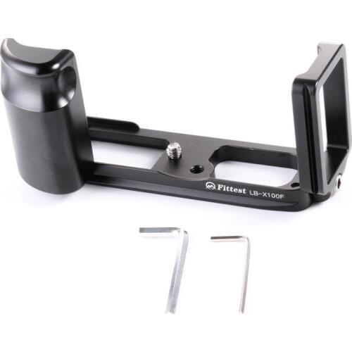 QR Quick Release Vertical L Bracket Plate Tripod Holder for Fuji Fujifilm X100F Camera ARCA Swiss