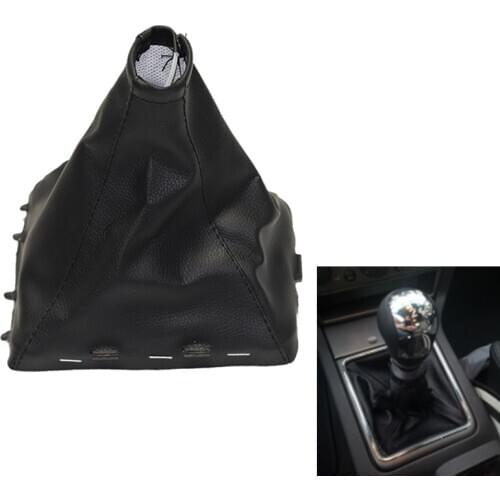 Car Gear Shift Knob Leather Dustproof Shifter Gaiter Boot Cover For Opel Vauxhall Vectra C Vectra B Corsa Astra 2002-2005