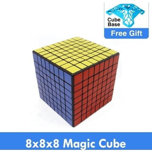 Shengshou 8x8x8 Cube Puzzle Black 8.5cm Magic Cube 8*8*8 Speed Puzzle 8x8 Cube Educational Toys cubo magico