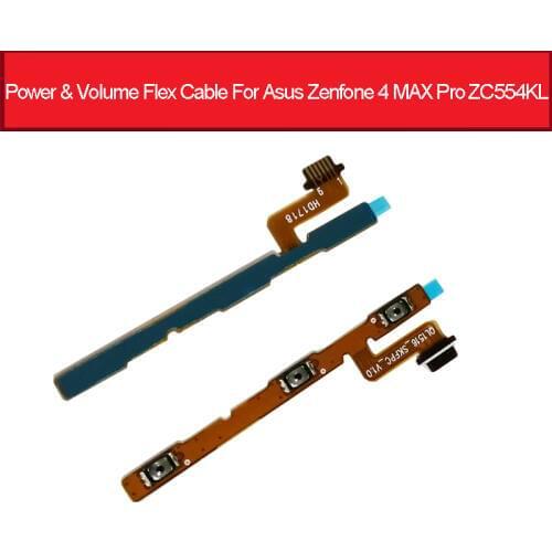 Power & Volume Button Flex Cable For ASUS Zenfone 4 MAX Pro ZC554KL Power Volume ON OFF Switch Side Key Flex Ribbon Repair Parts