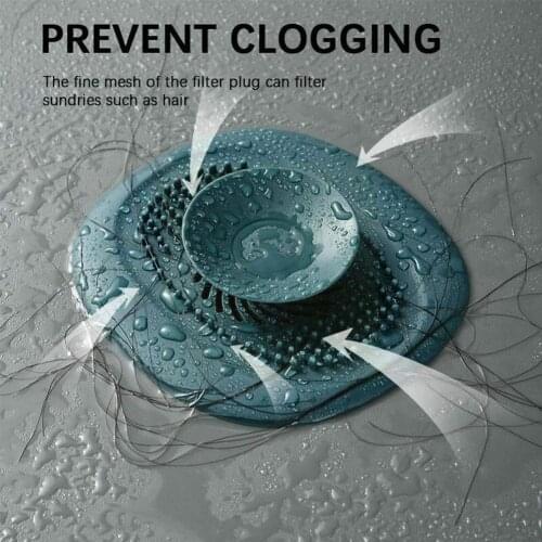 Anti-blocking Sink Plug Floor Drain Cover Bathroom Bathroom Hair Filter Sink Kitchen Kitchen Sewer Filter And Hair Supplies O2P6