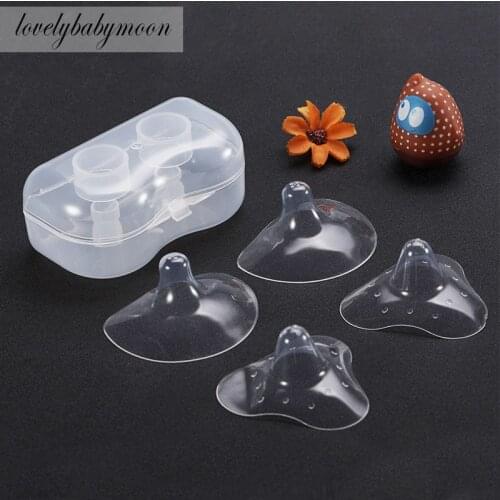 Silicone Nipple Protectors Feeding Mothers Nipple Shields Protection Cover Breastfeeding Mother Milk Silicone Nipple