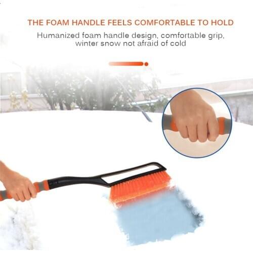 2-In-1 Ice Scraper Vehicle Snow Brush Removal Shovel Handle Car Window Winter Snow Cleaner Ice Scraper Vehicle Snow Shovel