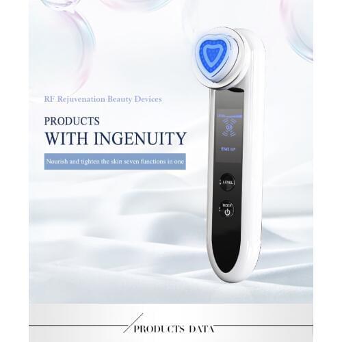 Tinwong LED Photon Light Therapy RF EMS Skin Rejuvenation Face Lifting Tighten Massager Beauty Skin Care Tool Face Massage