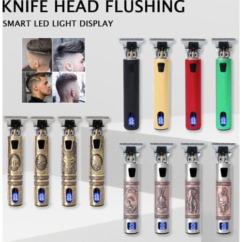 Hair Clipper Professional Power Digital Display Trimmer Razor Professional Hair Clipper Hair Trimmer Machine Electric Shaver