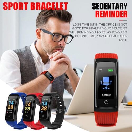 Smart Watch Fashion Waterproof Thermometer Step Call Reminder AntiSweat 1.2 Inches HD IPS Color Screen Sports Smart Bracelet