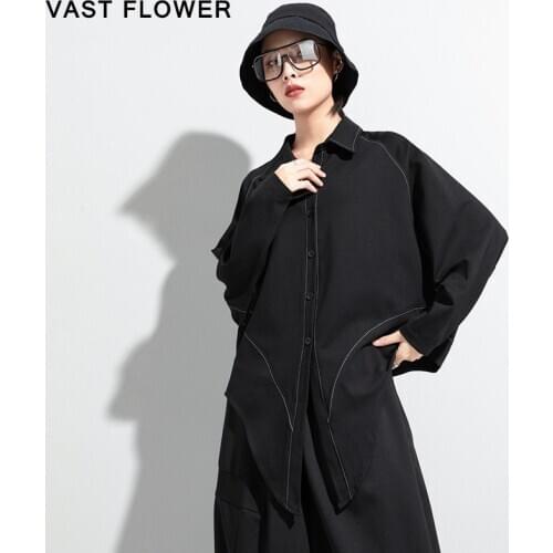 VAST FLOWER Black Blouses