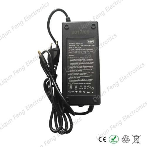 54.6V 2A Li-ion lithium Battery charger with DC head for 48V Lithium Li-ion E bike e bicycle Electric Battery with fan