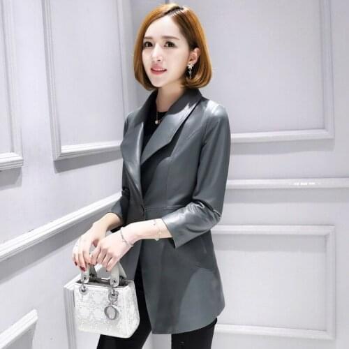 Leather Genuine Montone Jacket Women Real Natural Sheepskin Coats Female Outwear Plus Size Spring Autumn Clothes LWL255550