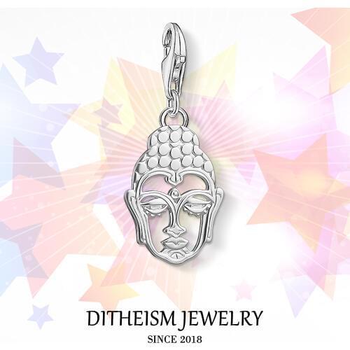 Buddha Charms Pendant,2018 Jewelry 925 Sterling Silver Buddhism Religious Gift For Women Men Boy Girls Fit Bracelet Necklace Bag