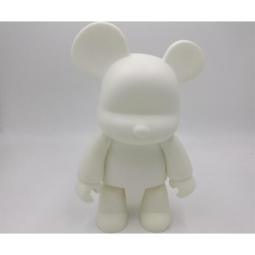1pc Qee Bear Q2 POPOBE/MOMO Bear DIY Paint Action Figure White Color With Opp Bag