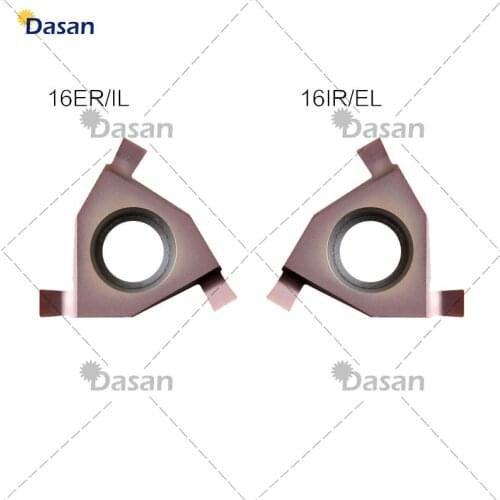 10PCS 16ER/IL 16IL/EL 0.7 1.0 1.5 1.6 1.8 2.0 Carbide Inserts Cutting Tools Slot for Grooving Holder Tools Stainless Steel