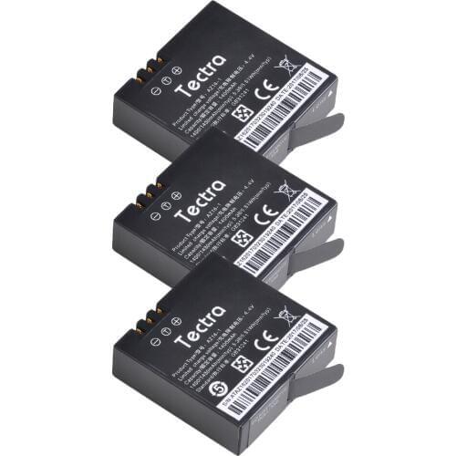 3PCS 1400mAh AZ16-1 Battery for Xiaomi 1 2 4K Original Xiao Mi Yi Lite Action Cameras