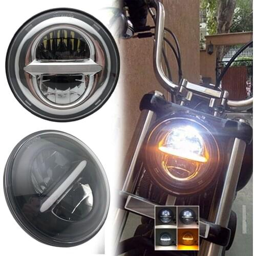 5.75 Inch Led headlights housing bucket 50W 5-3/4" Round Headlamp for motorcycle