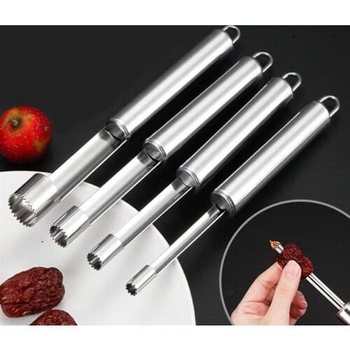 5pcs Stainless Steel Fruit Core Remover Creative Apple Cherry Seed Jujube Pear Red Dates Remover Fruit Core Pitter Kitchen Tools