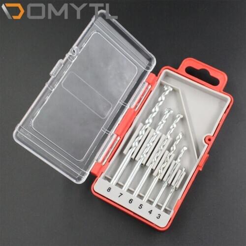 6Pcs Alloy Straight Shank Construction Concrete Cement Drill Bit Set 3-8mm Twist drill bit set