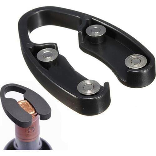Free Shipping!Black Handheld Wheel Wine Champagne Bottle Foil Cutter Opener Rotating Cutting Blades 301-0602