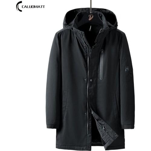 CALUOMATT Men's Long Jackets