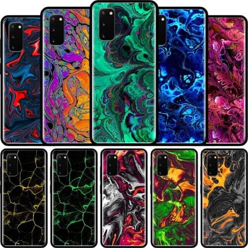 Marble Crack Cell Phone Case for Samsung Galaxy S21 S20 FE Note 20 S30 Ultra S10 10 Lite S8 S9 Plus S10e TPU Cover Shell