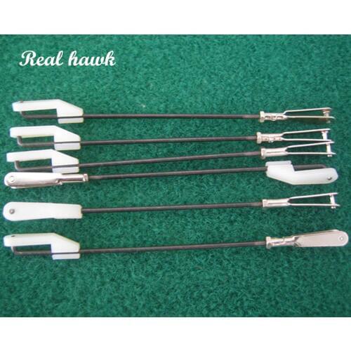 D1.8 Plastic clip+M2 Metal Clevis L90/L120/L150/L250mm steel wire rod COMBO for RC model Air plane RC Parts free shipping