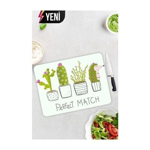 Decorative cutting board glass nonslip stylish colorful antibacterial 30x40cm