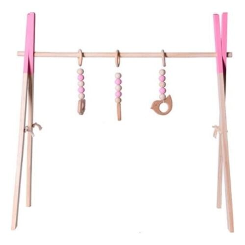 Baby Wooden Play Gym Baby Foldable Activity Gym Frame Detachable Living Kids Bedroom Decoration Early Educational Toys