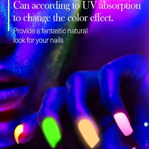 12 Colors Fluorescent Nail Glitter Eye Powder Set Neon Phosphor Pigment Powder Manicure Nail Art Dust For Nail Art Decoration