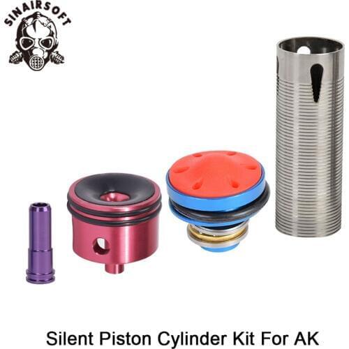 Hot Sale MA 4pcs Cylinder Head /piston Head /nozzle /Cylinder Set For AK Series Airsoft AEG Hunting Accessories