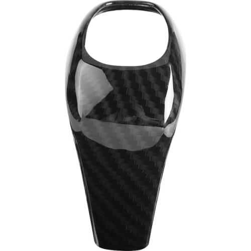Carbon Fiber Style ABS Car Gear Shift Head Cover Trim Frame for BMW X1 F48 2 Series F46 2015 2016 2017 2018 Car Styling