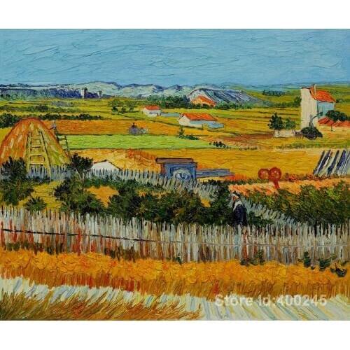 Artwork by Vincent Van Gogh The Harvest Oil painting canvas reproduction High quality Hand painted