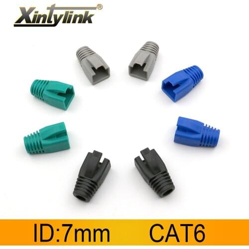 Xintylink rj45 caps covers cat6 cat5e cat5 connector multicolour boots sheath protective sleeve rj 45 for ethernet cable network