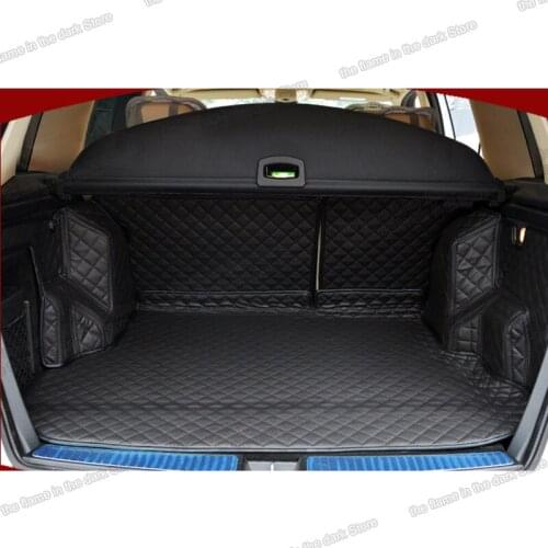 Leather Car Trunk Mat Cargo Liner for mercedes benz glk 350 2008 2009 2010 2011 2012 2013 2014 2015 seat boot cover X204 chrome