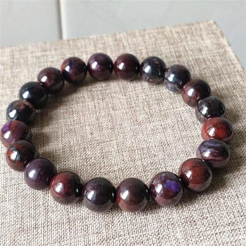 Genuine Natural Sugilite Purple Bracelet 10mm For Women Men Fashion South Africa Round Beads Best Healing Stone AAAAA