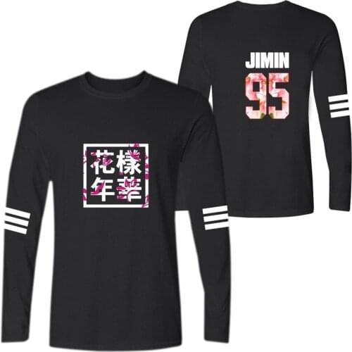 Bangtan Boys kpop New t shirt Women/Men Jimin SUGA J-hope V RM Oversized T Shirts Long Sleeves t-shirt Hip Hop Brand Top Tee