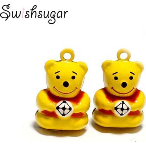 Football Bear Animal Cartoon Bell Charms Pendant Festival Party Halloween Christmas Decoration