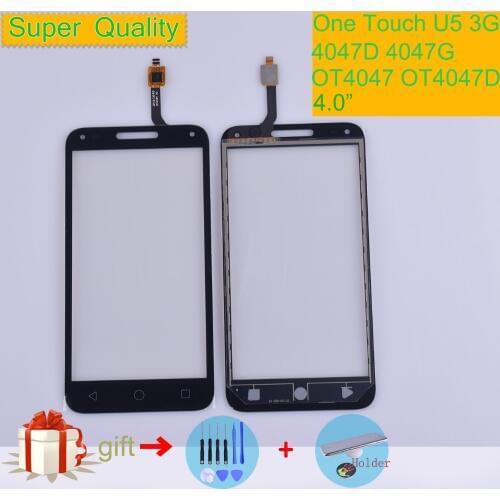 Touch Screen for Alcatel One Touch U5 3G 4047D 4047G 4047 OT4047 OT4047D Touch Digitizer Panel Front Glass Lens Sensor