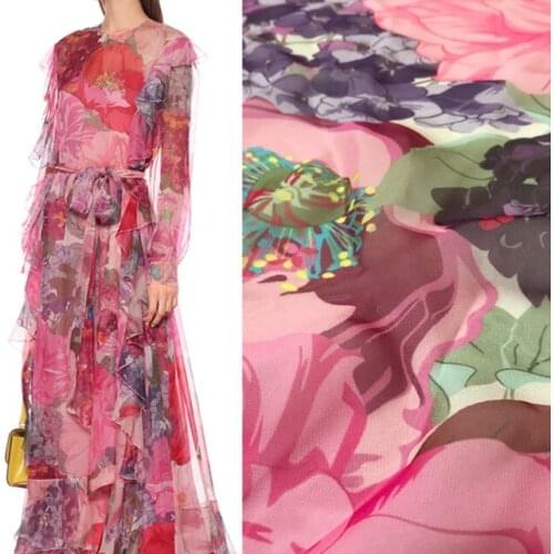 1 meter/lot width 1.5 M whole sale Most high-end chiffon Fabric for sewing,tulle fabric textile,Summer cloth