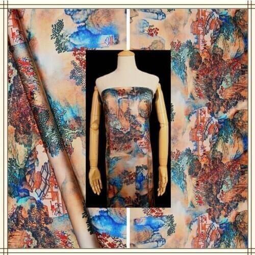 Natural Chinese silk stretch satin fabric cloth 138 cm width 19 momme summer soft shirt womens spandex fabric for dress