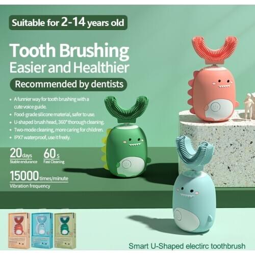 U-shaped infant electric toothbrush Childrens toothbrush Sonic cleansing electric brush cleant mi home xiomi toothbrush