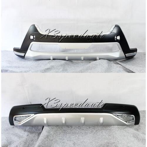 Front + Rear Bumper Protector Guard For Toyota Rav4 2013-2015 High Quality
