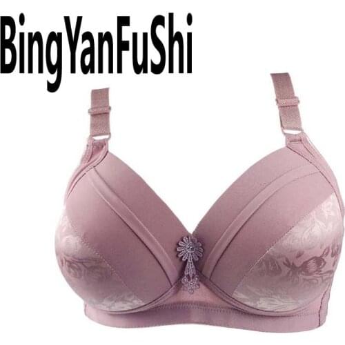 Women Lingerie Sexy Bra Hot Wireless Plus Size Bralette Push Up Elegant Floral Lace Bras Underwear Tops A B C D E Cup Bh Bts C05