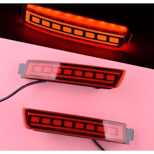 1 Pair Left & Right Rear Bumper Fog Light Tail Driving Brake Lamp Car Fit for Nissan Kicks 2017 2018 2019 2020