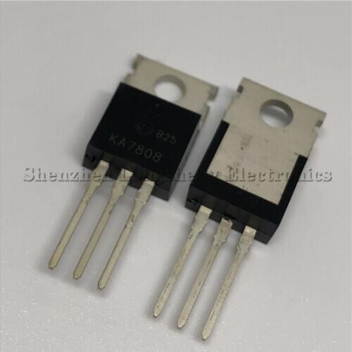 10PCS/LOT New KA7808 8V large chip current three-terminal regulator tube TO-220