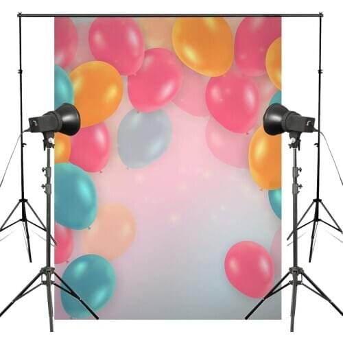 150x210cm Exquisite Colorful Balloon Photography Backdrop Baby Happy Birthday Party Festival Background Kids