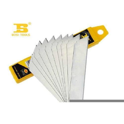 20Pcs Bosi Tool 80 9 0 5mm Small Size Utility Cutter Blade Silver Tone